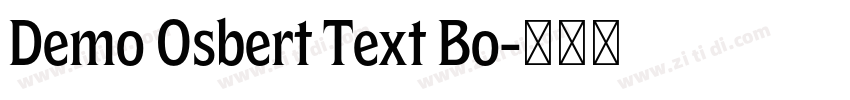 Demo Osbert Text Bo字体转换